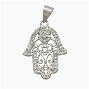 Copper Pendant Pave Zircon, Gold Plated, approx 16-20mm