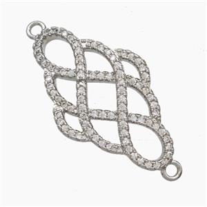 Copper Pendant Pave Zircon, Gold Plated, approx 16.5-27mm