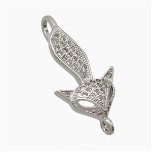 Copper Pendant Pave Zircon, Gold Plated, approx 13-20mm