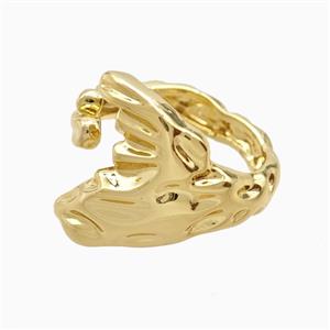 Copper Rings 18K Gold Plated, approx 18mm, 18mm dia