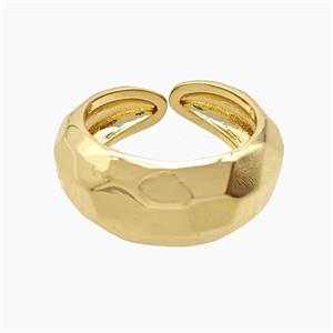 Copper Rings 18K Gold Plated, approx 9.5mm, 18mm dia