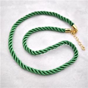 Mint Green Nylon Wire Necklace, approx 5mm, 40-45cm length
