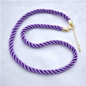Lavender Nylon Wire Necklace, approx 5mm, 40-45cm length
