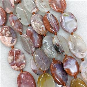 Natural Carnelian Agate Oval Beads Red, approx 20-30mm