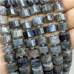 Natural Labradorite Heishi Beads, approx 10-12mm