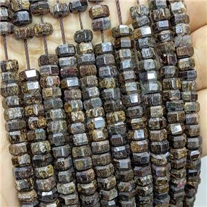 Natural Bronzite Hexagon Beads, approx 6mm