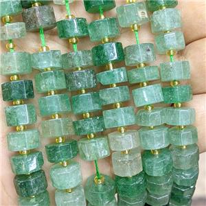 Natural Green Strawberry Quartz Heishi Beads, approx 10mm