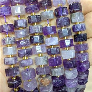 Natural Purple Amethyst Heishi Beads, approx 10mm