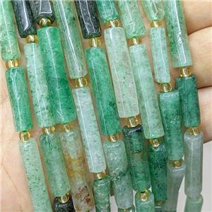 Natural Green Strawberry Quartz Beads Tube, approx 6-30mm