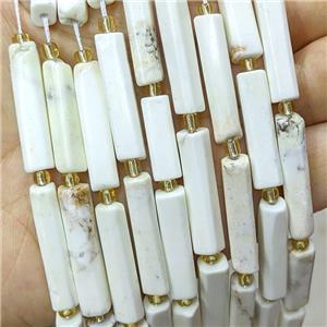 Natural Lemon Jasper Tube Beads, approx 6-30mm