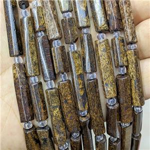 Natural Bronzite Tube Beads, approx 6-30mm