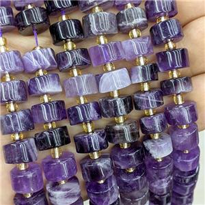 Natural Purple Amethyst Heishi Beads, approx 10-12mm