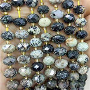 Chohua Jasper Beads Faceted Rondelle, approx 6-10mm
