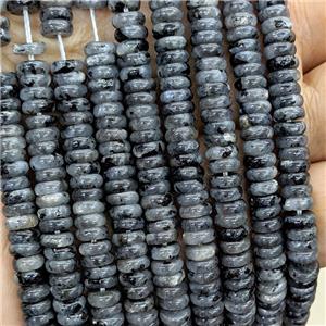 Natural Black Labradorite Heishi Beads, approx 6mm