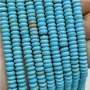 Synthetic Turquoise Heishi Beads Teal, approx 6mm
