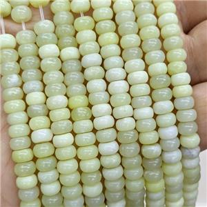 Natural New Mountain Jade Beads Smooth Rondelle Green, approx 6mm