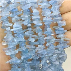 Natural Blue Aquamarine Chips Beads Freeform Topdrilled, approx 5-16mm
