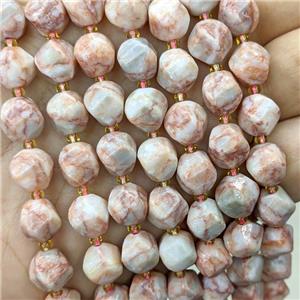 Red Silk Jasper Twist Beads, approx 9-10mm
