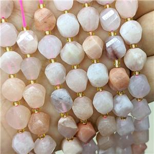 Natural Pink Aventurine Twist Beads, approx 9-10mm