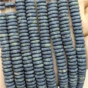 Kambaba Jasper Heishi Beads Matte, approx 6mm
