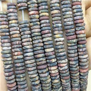 Ocean Jasper Heishi Beads Multicolor Matte, approx 6mm