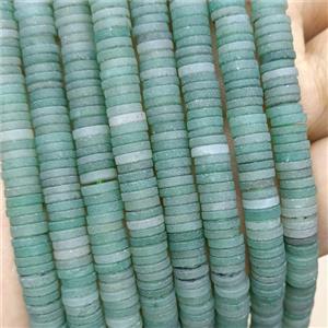 Green Aventurine Heishi Beads Matte, approx 6mm