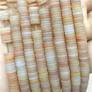 Yellow Aventurine Heishi Beads Matte, approx 6mm