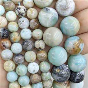 Natural Chinese Amazonite Beads Smooth Round, approx 20mm
