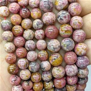 Natural Brazilian Rhodochrosite Beads Red Smooth Round, approx 8mm