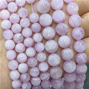 Natural Kunzite Beads Lavender Smooth Round, approx 6mm