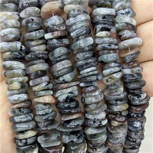 Natural Black Moonstone Chips Beads Freeform, approx 7-11mm