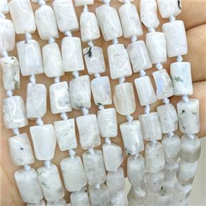 gemstone bead, faceted tube, approx 7-14mm