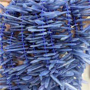Natural Blue Kyanite Beads Freeform Stick, approx 6-35mm