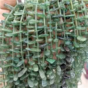 Natural Green Kyanite Beads Freeform, approx 6-16mm