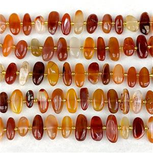 Natural Red Carnelian Agate Chips Beads Freeform, approx 7-15mm