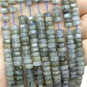 Natural Labradorite Hexagon Beads, approx 6mm
