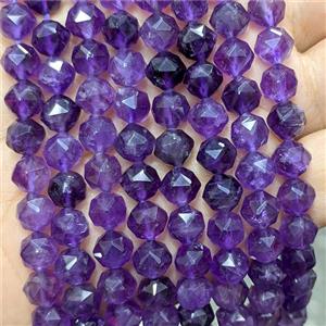 Natural Purple Amethyst Beads Cutted Round, approx 10mm