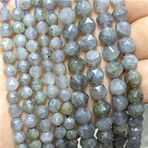 Natural Labradorite Beads Cutted Round, approx 10mm