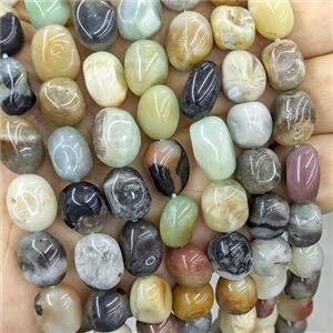 Chinese Amazonite Chips Beads Freeform Multicolor, approx 9-12mm