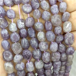 Purple Lepidolite Chip Beads Freeform, approx 8-10mm