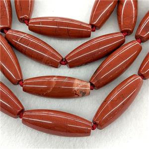 Natural Red Jasper Rice Beads, approx 14-40mm