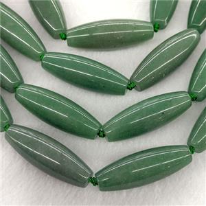 Natural Green Aventurine Rice Beads, approx 14-40mm