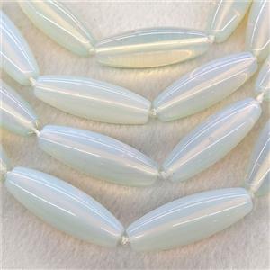 White Opalite Rice Beads, approx 14-40mm