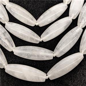 Natural Clear Crystal Quartz Rice Beads, approx 14-40mm