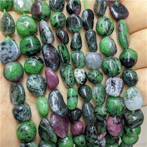Natural Zoisite Chip Beads Freeform Green, approx 8-10mm