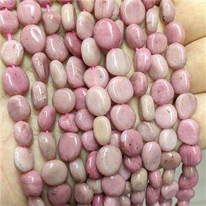 Natural Pink Wood Lace Jasper Chip Beads Freeform, approx 8-10mm