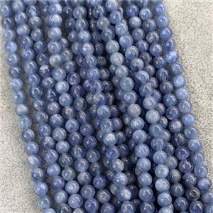 Natural Kyanite Beads Smooth Round A-Grade, approx 5mm