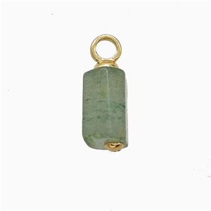 Green Aventurine Stick Pendant, approx 7-12mm