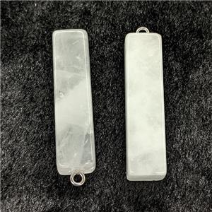 Natural Clear Crystal Quartz Stick Pendant, approx 13-50mm