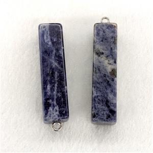 Natural Blue Sodalite Stick Pendant, approx 13-50mm